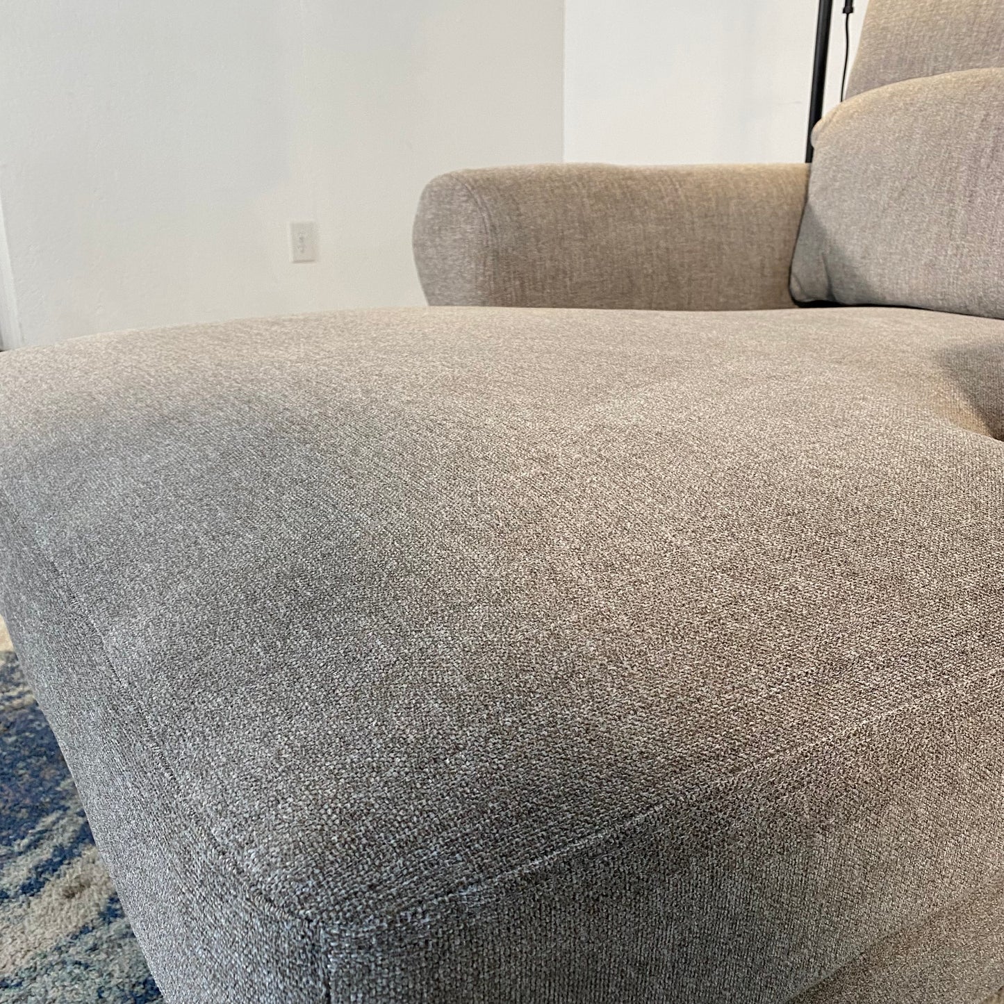 NEW Light Grey Chaise Lounger