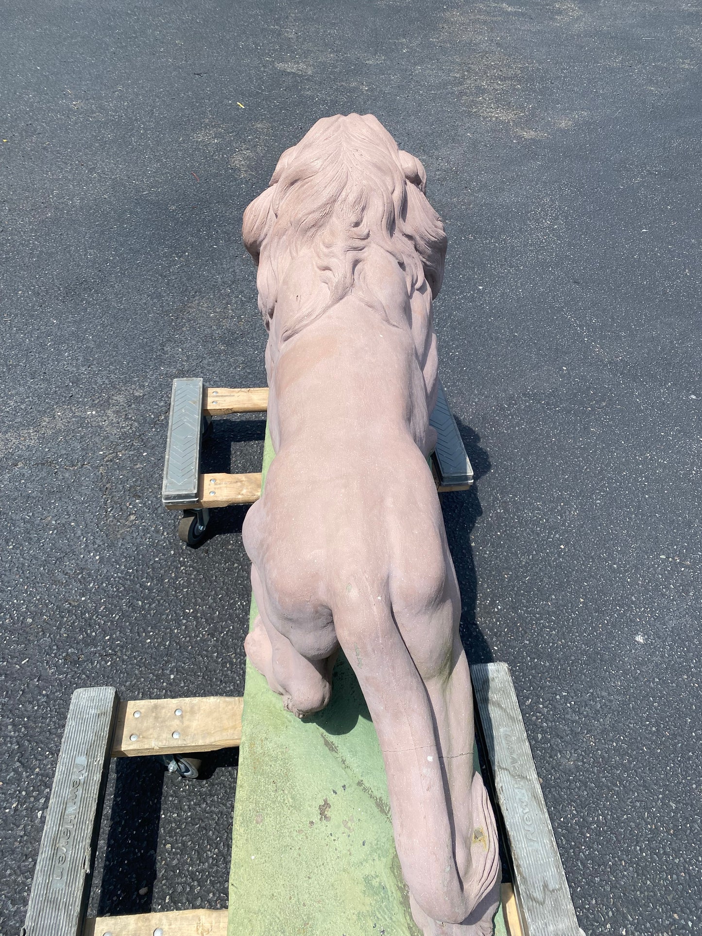 Concrete Standing Lion Statue