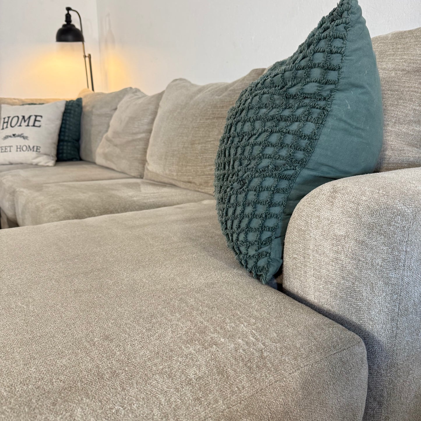 Ashley Furniture 3-Piece Beige Sectional Sofa