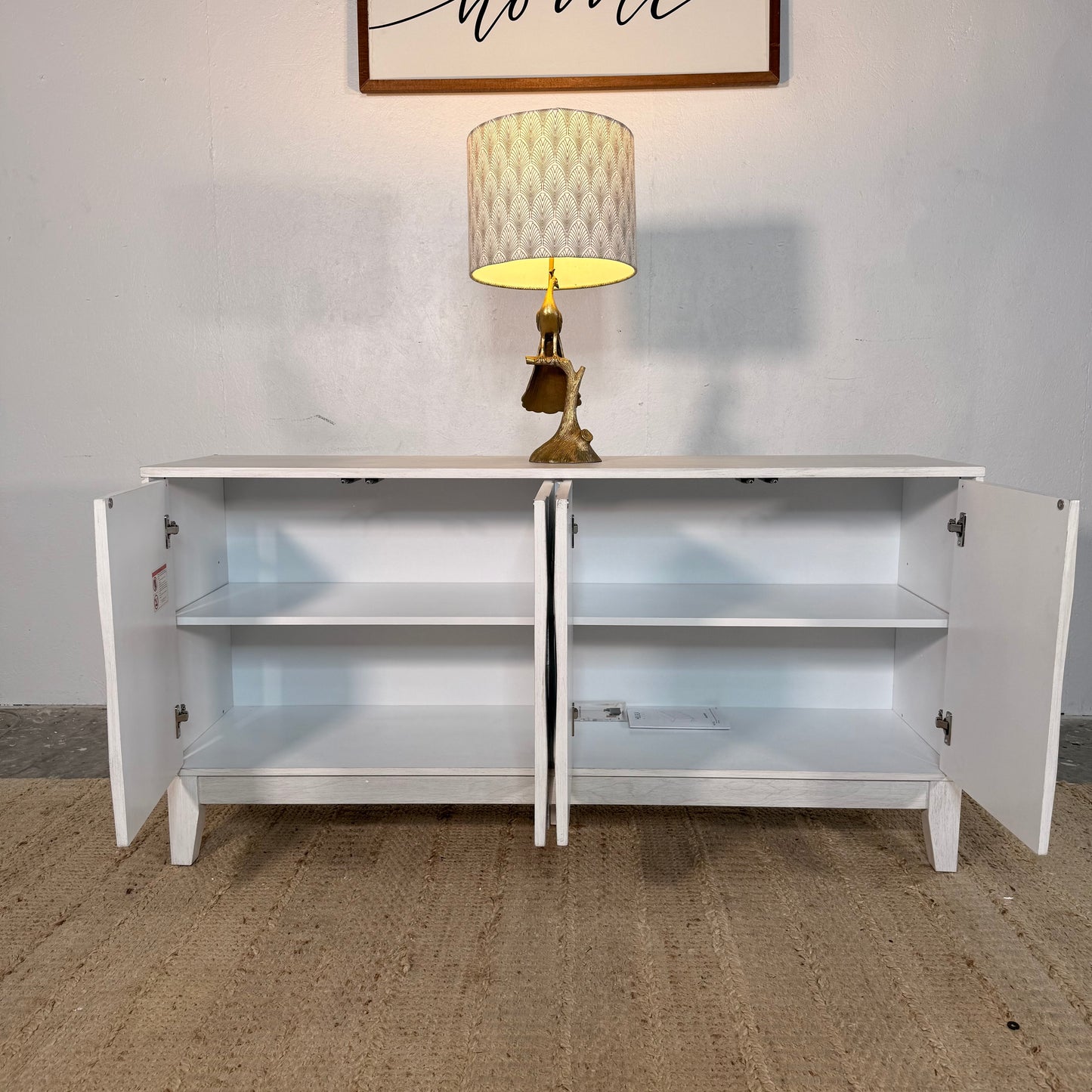 NEW White Buffet Sidebord 60”