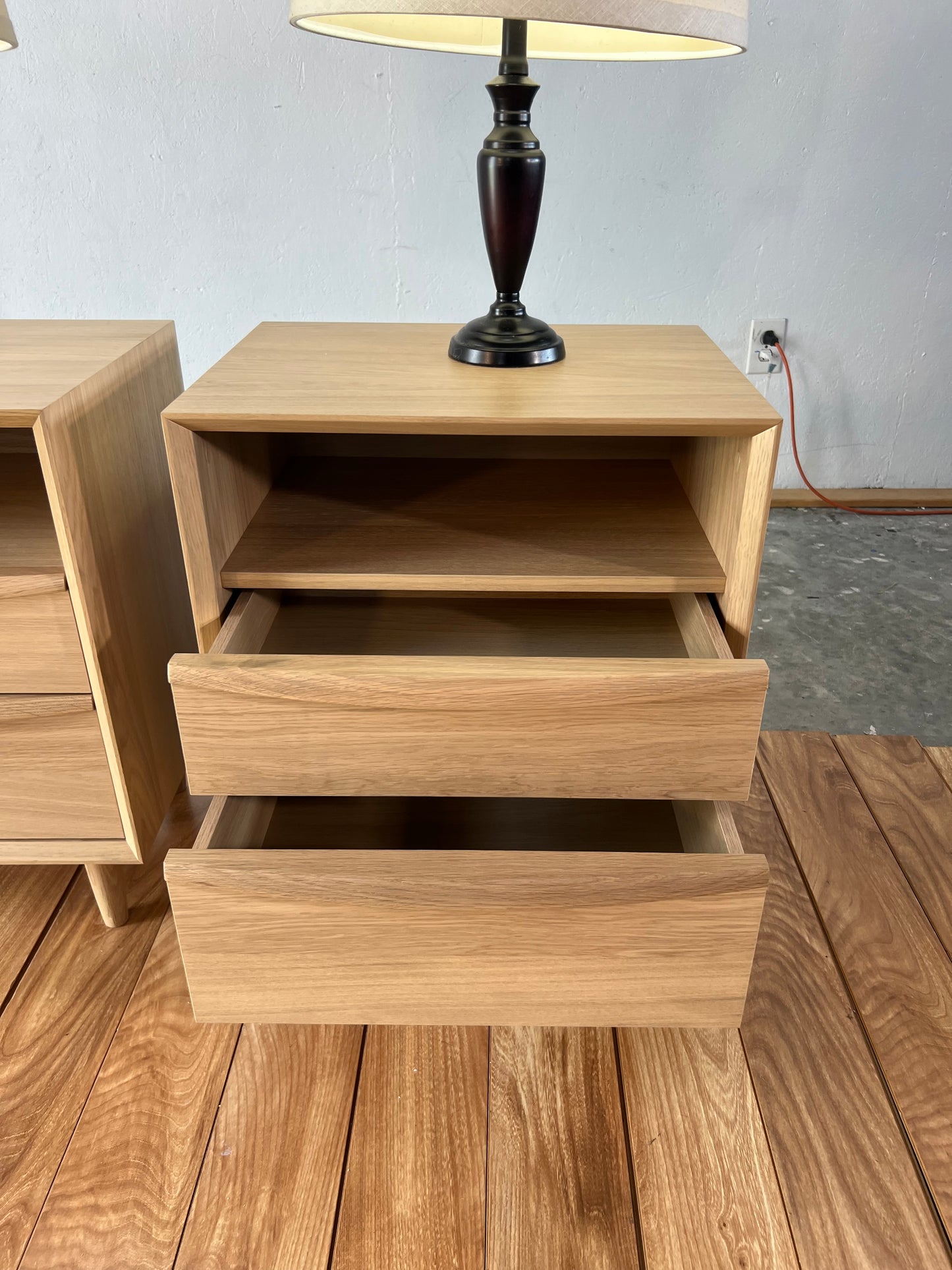 NEW Article Lenia 2-Drawer Nightstand Set