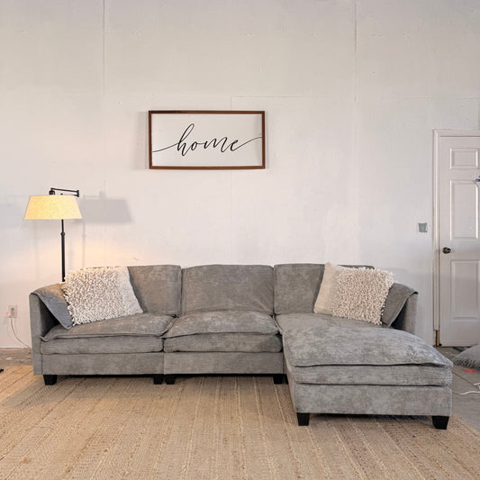 NEW Grey 4-Piece Sectional Sofa