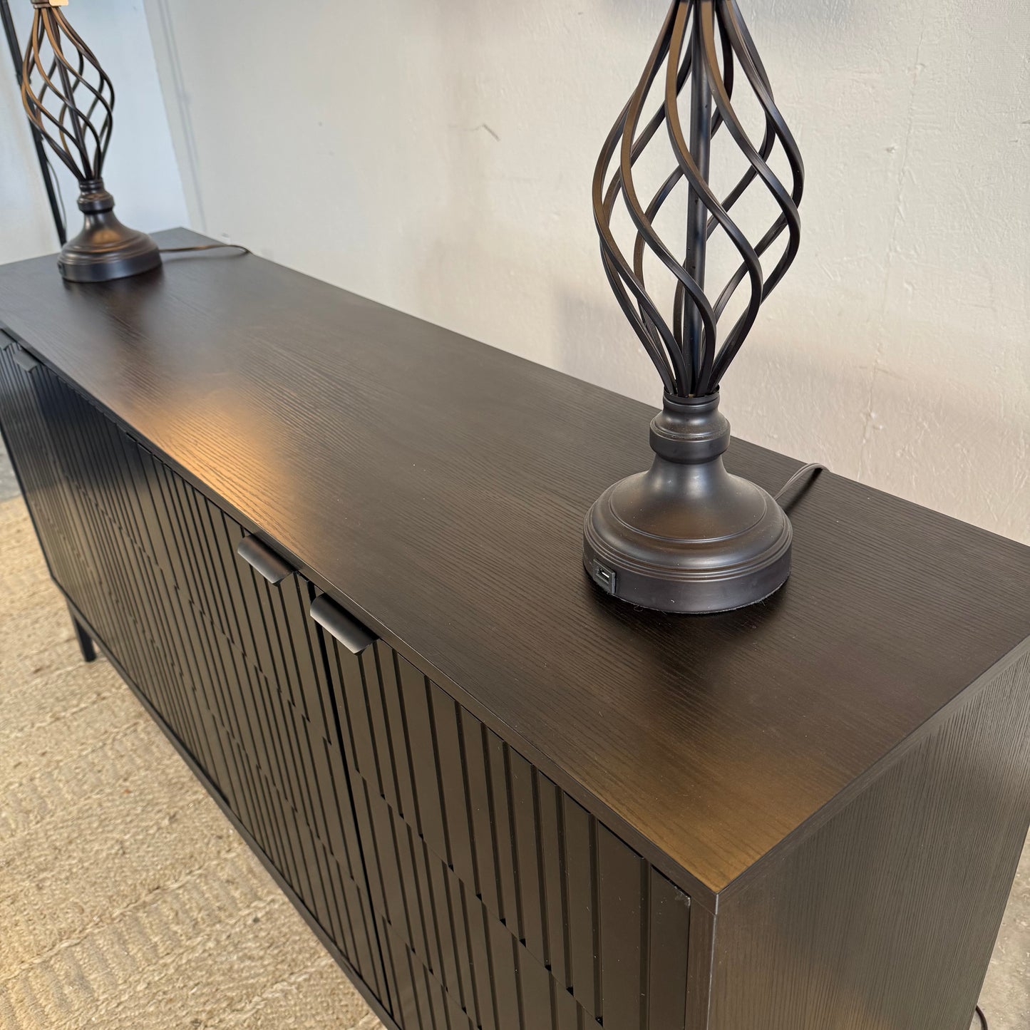 NEW Black Sideboard Cabinet