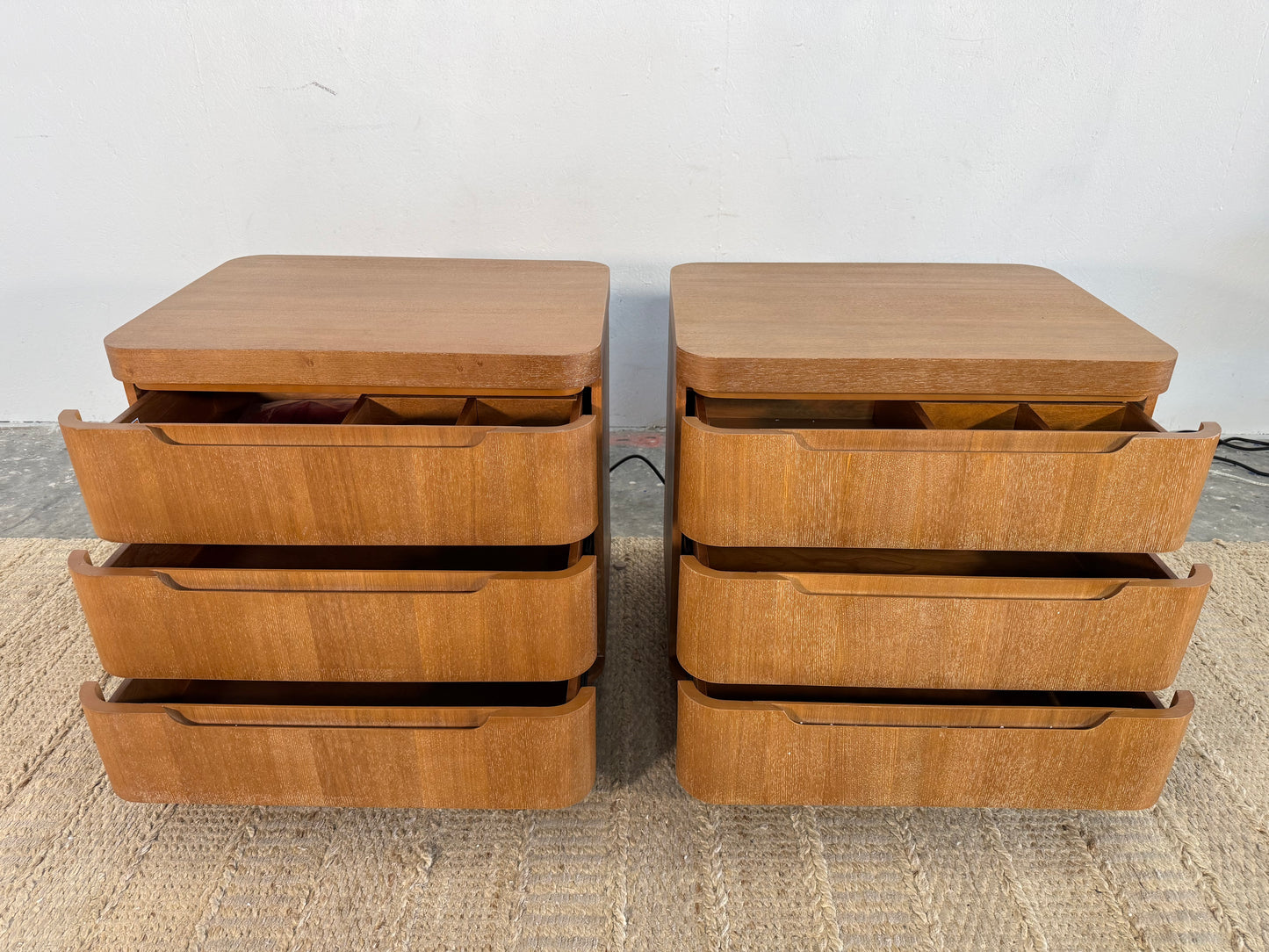 NEW Solid Wood “Sea Drift” Nightstand Set