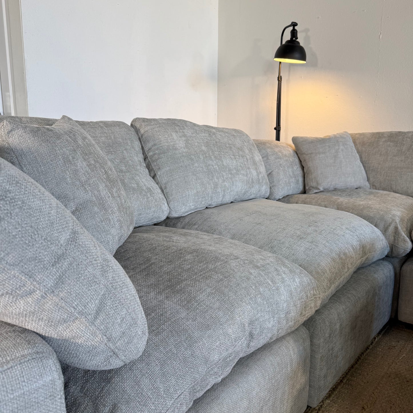 NEW 6-Piece Light Grey Modular Sectional Sofa