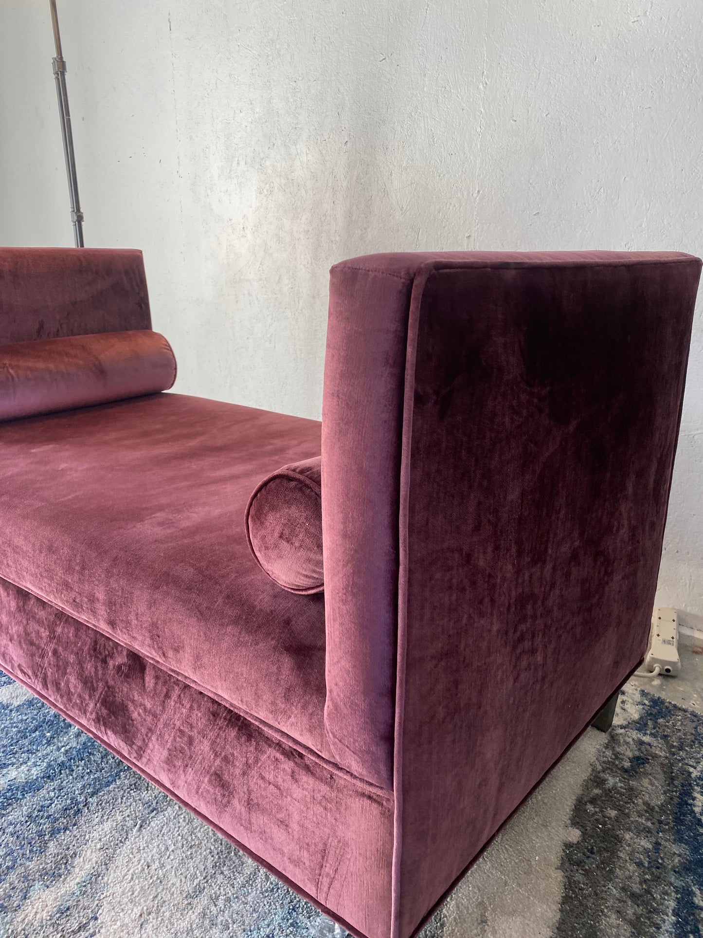 Purple Velvet Bench/Chaise