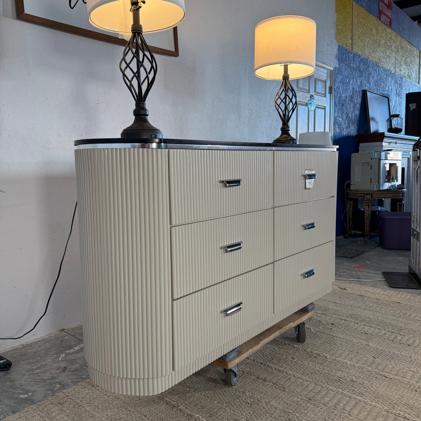 NEW 6-Drawer ACME Solid Marble Dresser