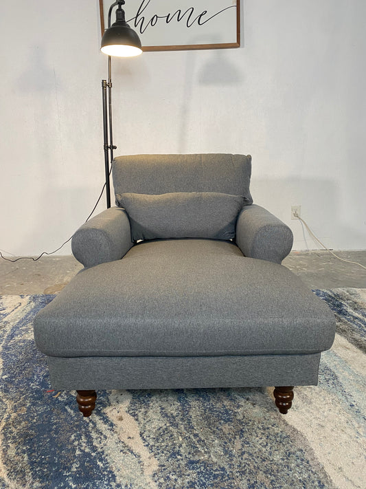NEW Dark Grey Chaise Lounger