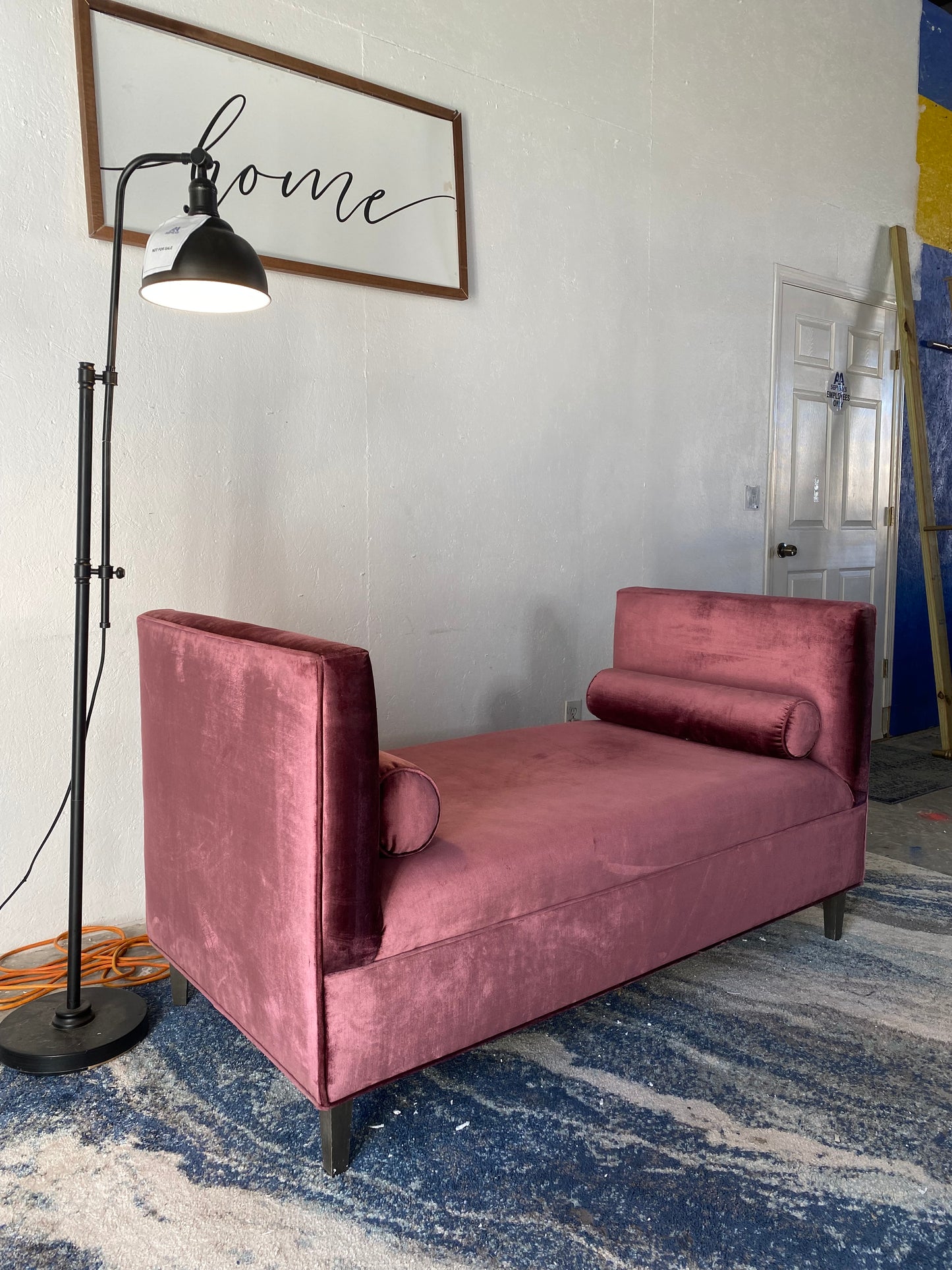 Purple Velvet Bench/Chaise