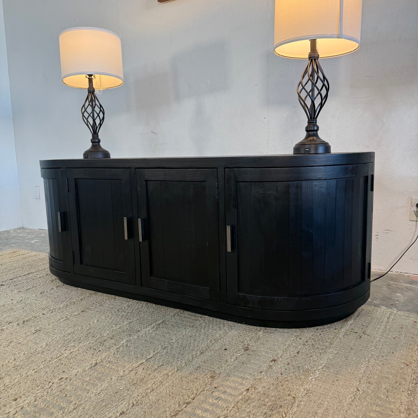 NEW Solid Wood Distressed Media Console