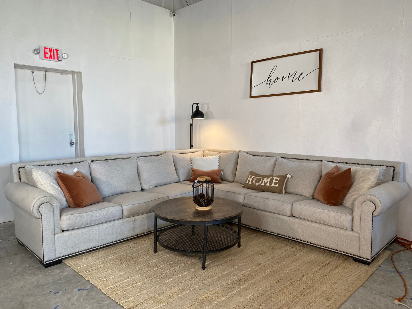 Thomasville 3-Piece Off-White Sectional Sofa