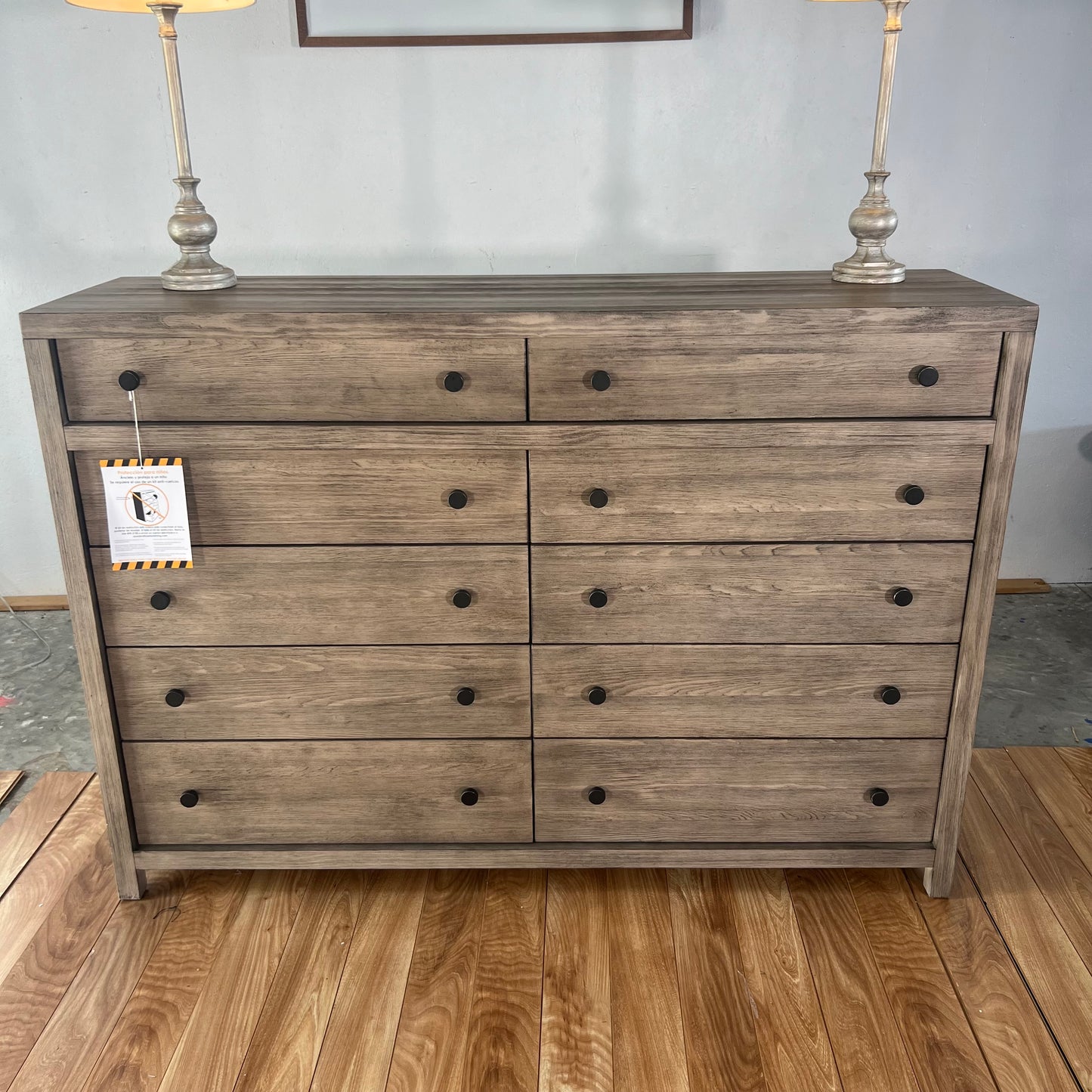 NEW Boulder 10-Drawer Solid Wood Dresser