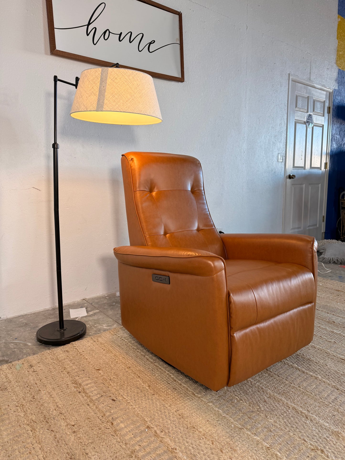 Electric “Camel” Vegan Leather Recliner Chair