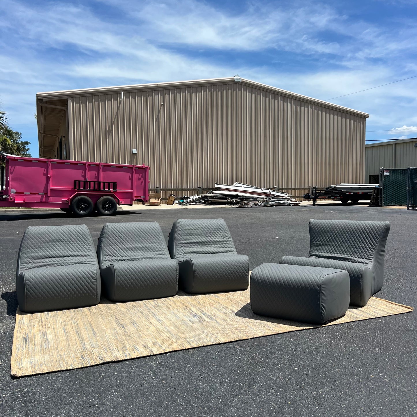 NEW BIGJOE Solvana 5-Piece Outdoor Sectional Sofa