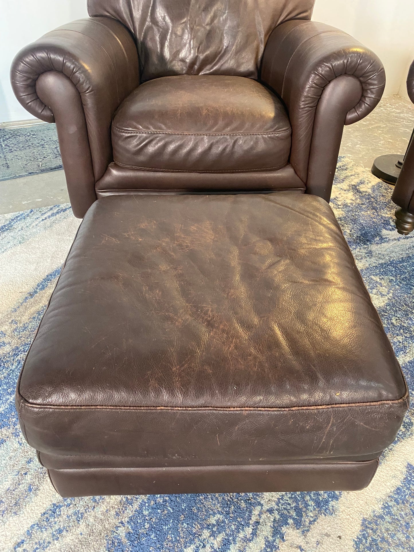 Natuzzi Classic Adriano Leather 3-Piece Living Room Set