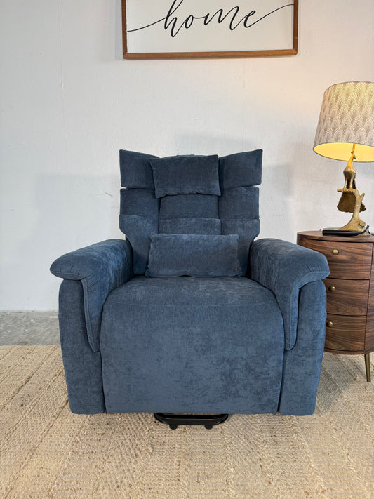 NEW Navy Message Lift Recliner Chair