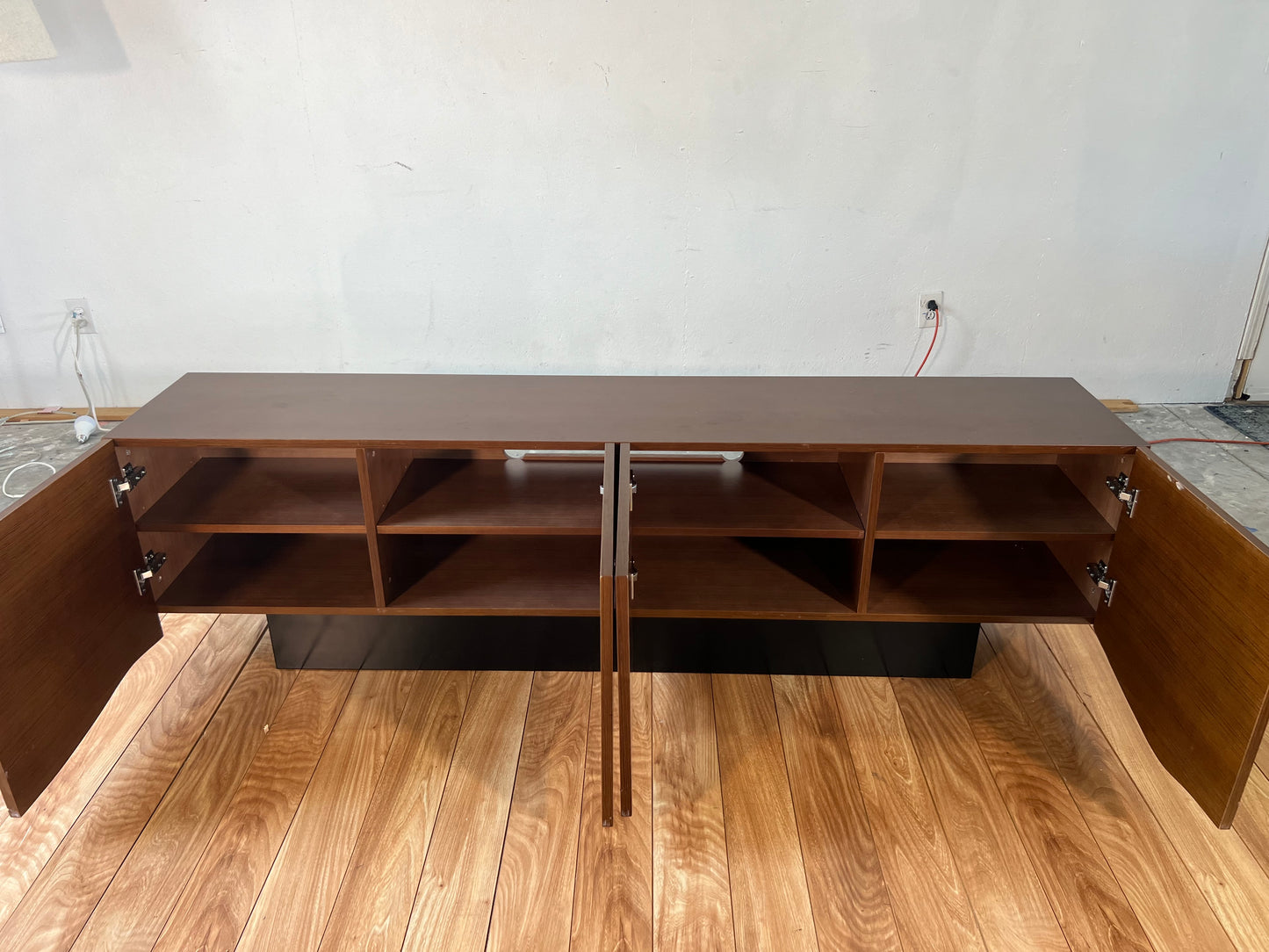 NEW “Creative Designs” Low Honey Walnut Tv Stand