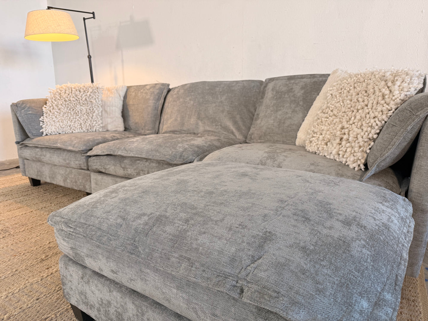 NEW Grey 4-Piece Sectional Sofa