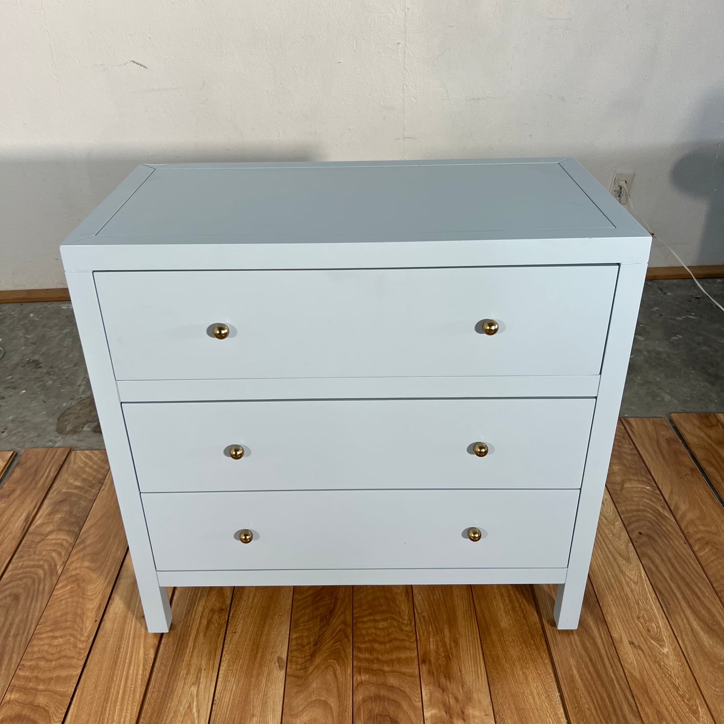 Light Blue Butler Specialty Nora 3-Drawer Chest