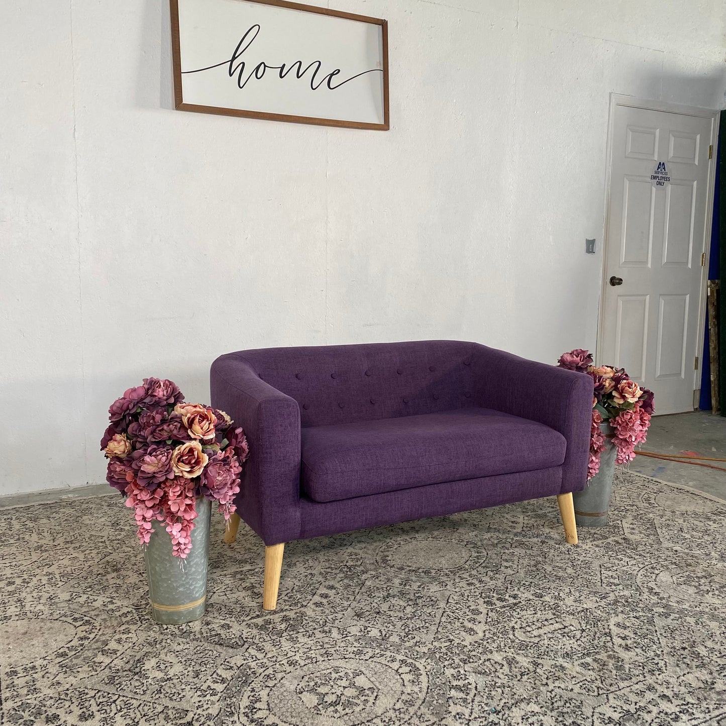 Purple MCM Loveseat