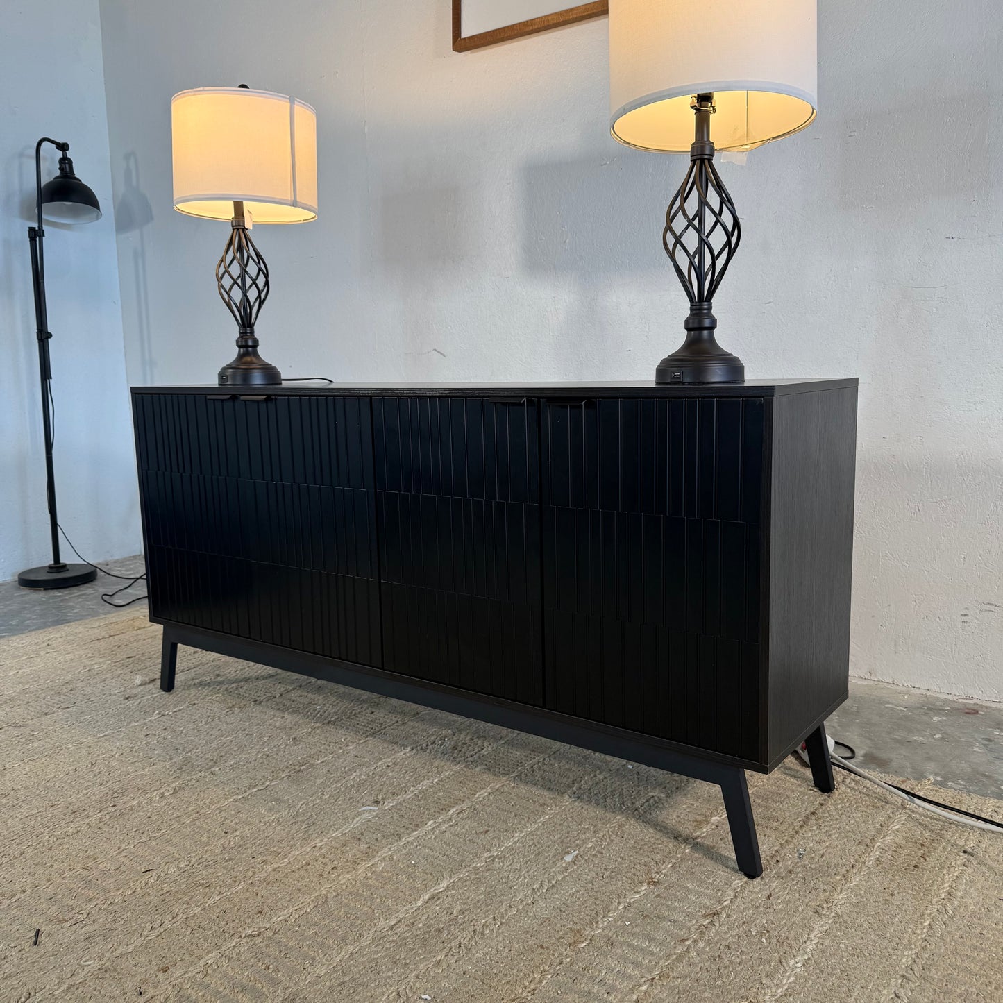 NEW Black Sideboard Cabinet