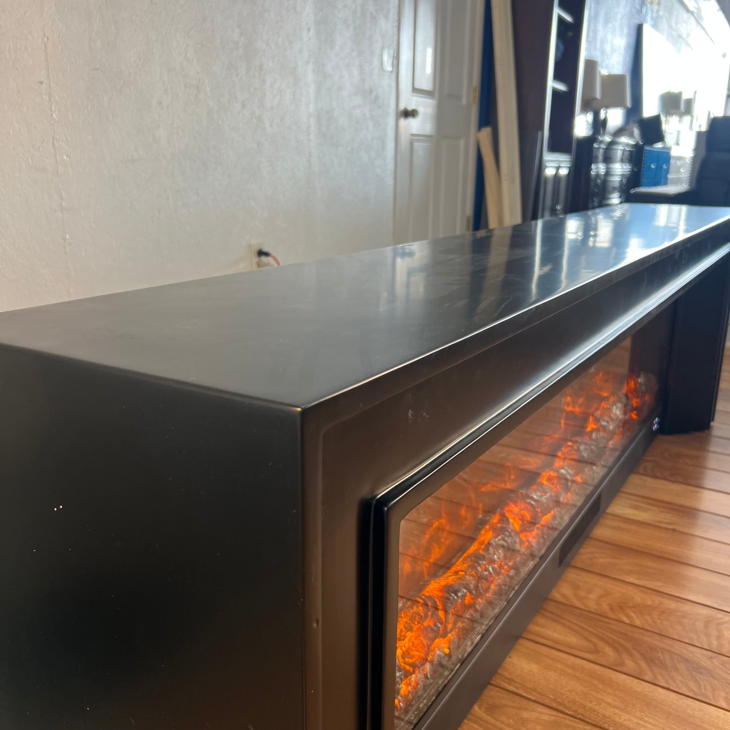 79” Fireplace built-in Tv Stand