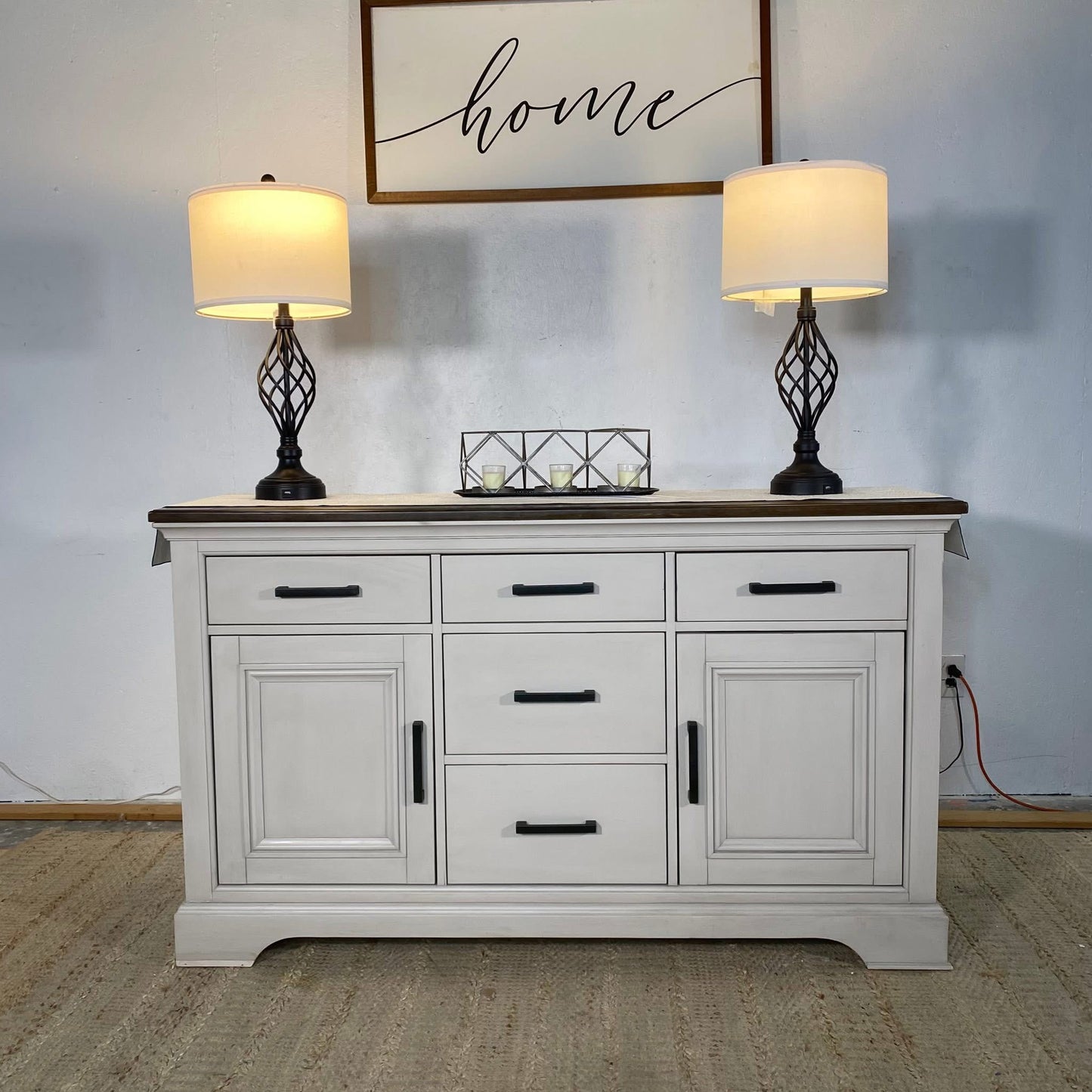 NEW farmhouse-Style Sideboard Cabinet