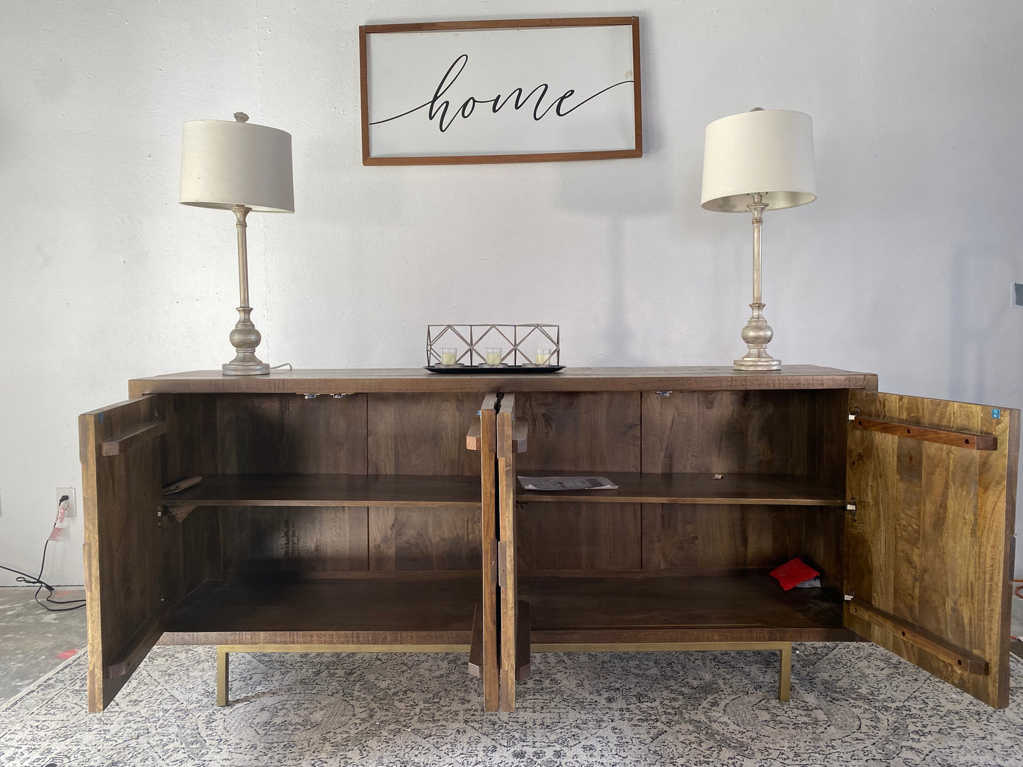 NEW Griglia Solid Wood Sideboard/TV Cabinet