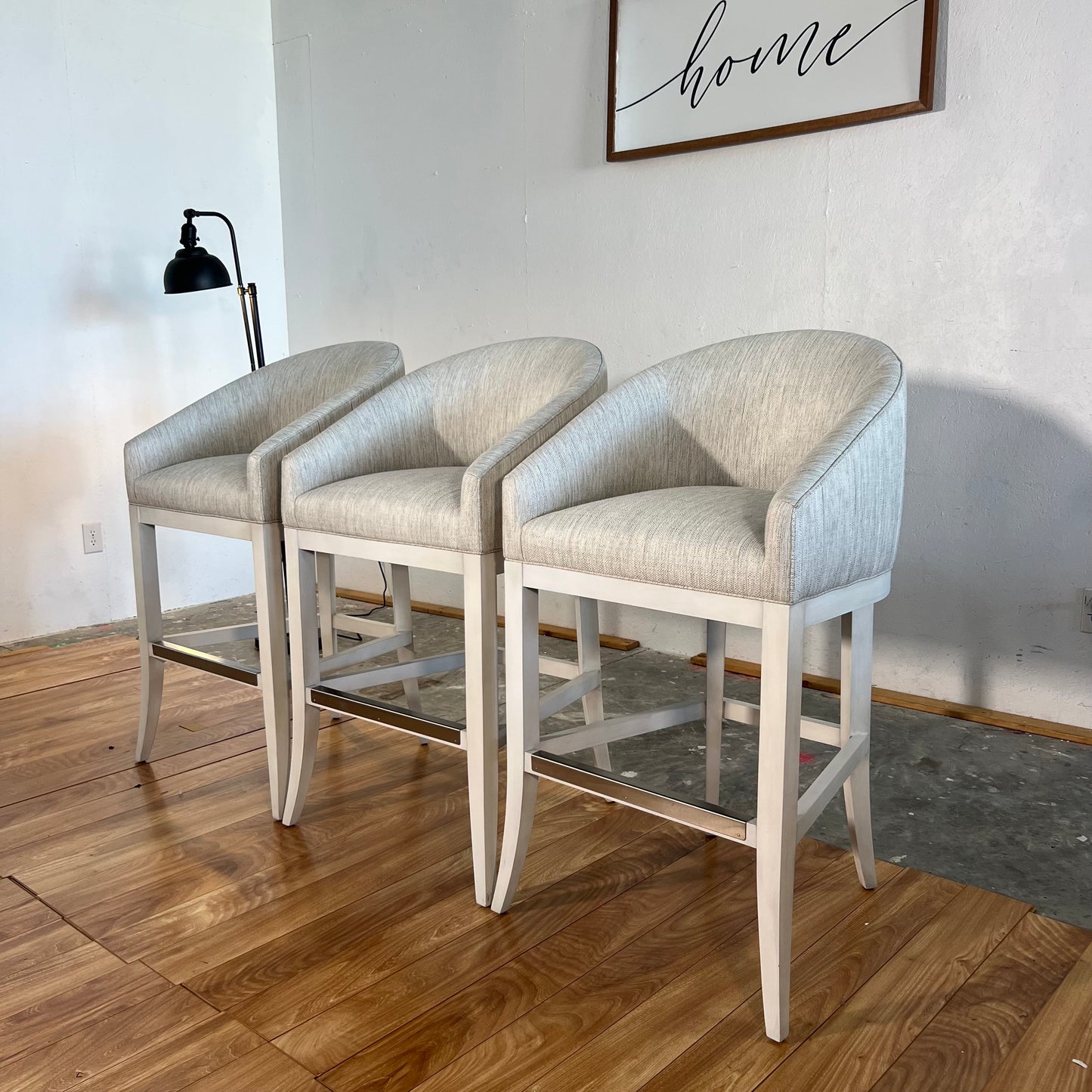 NEW “Make it Yours” Wooden Flare Barstool Set