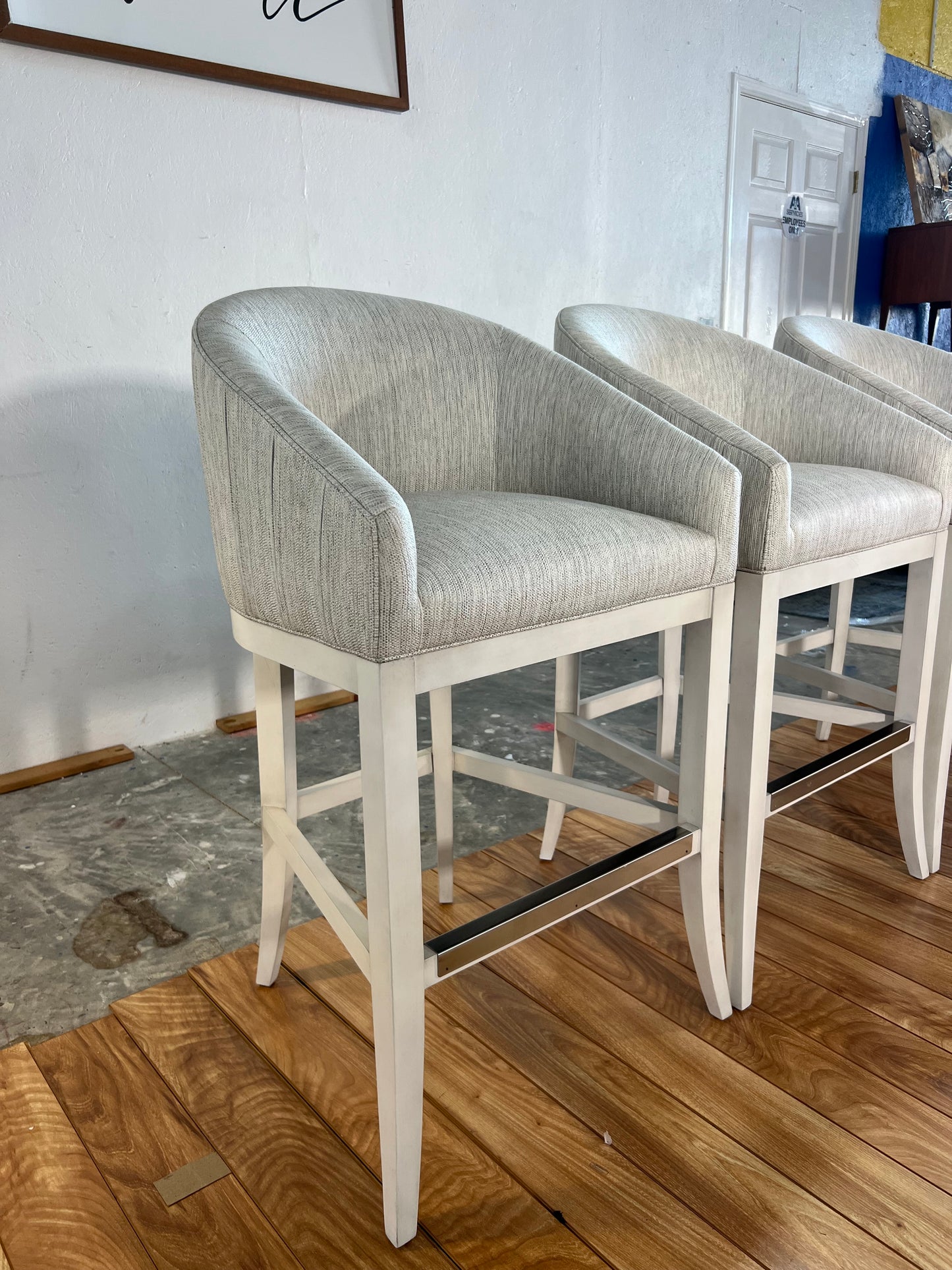 NEW “Make it Yours” Wooden Flare Barstool Set