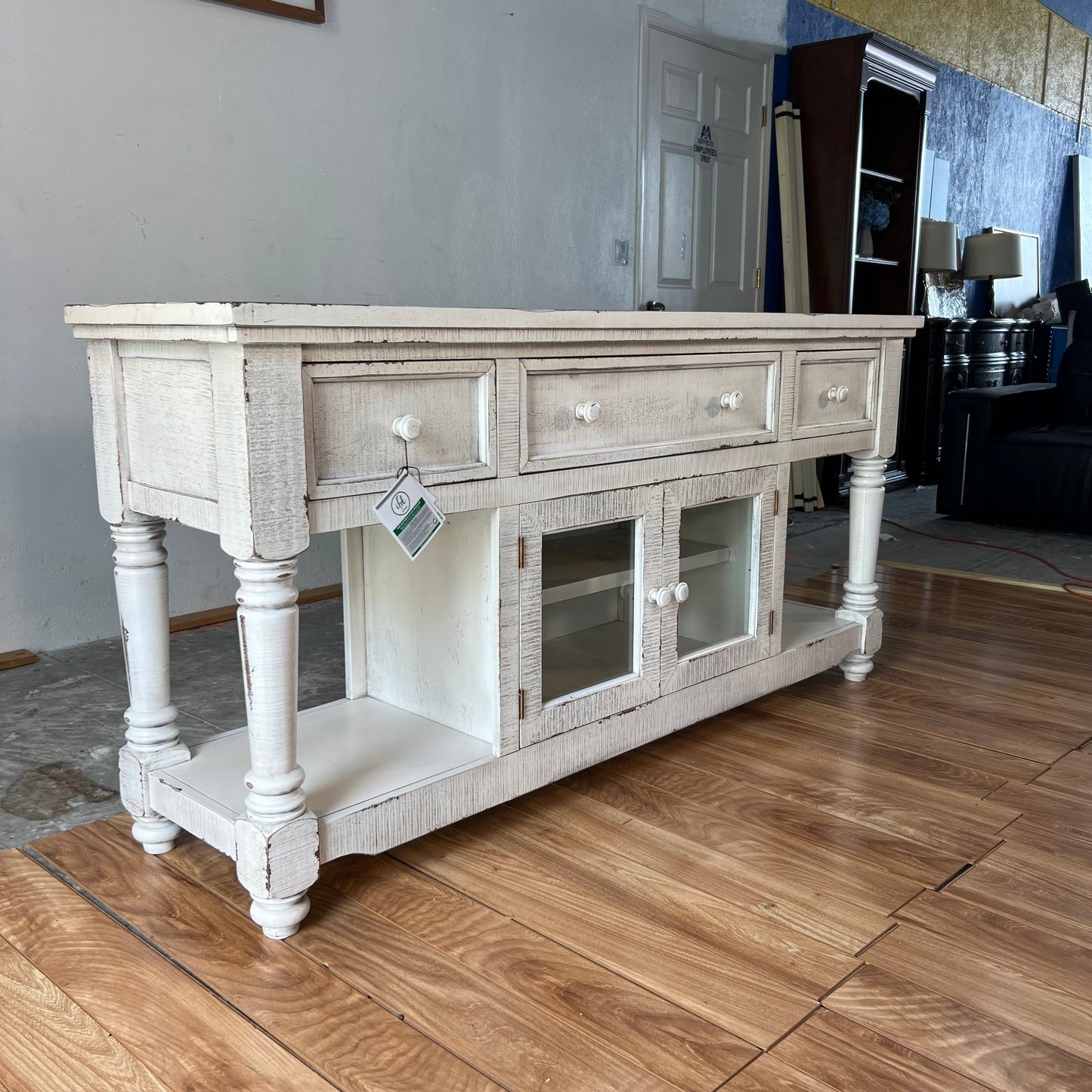 NEW Ophelia & Co. White TV Stand Cabinet