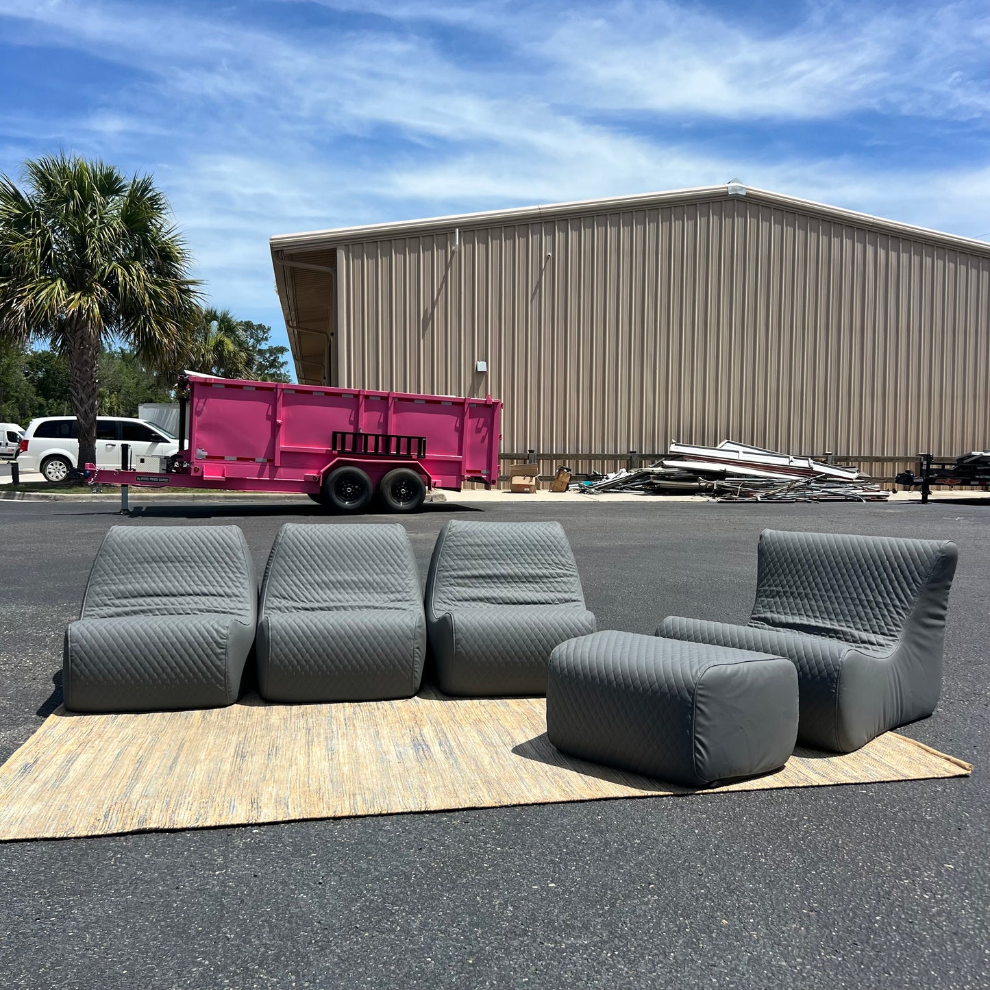 NEW BIGJOE Solvana 5-Piece Outdoor Sectional Sofa