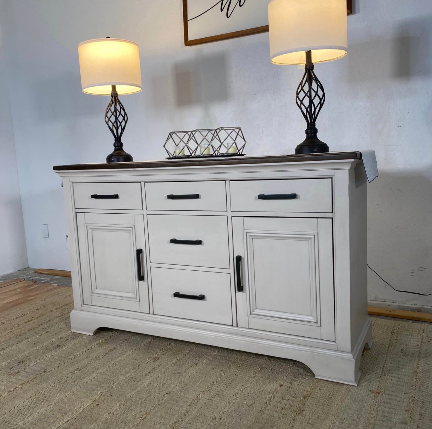 NEW farmhouse-Style Sideboard Cabinet