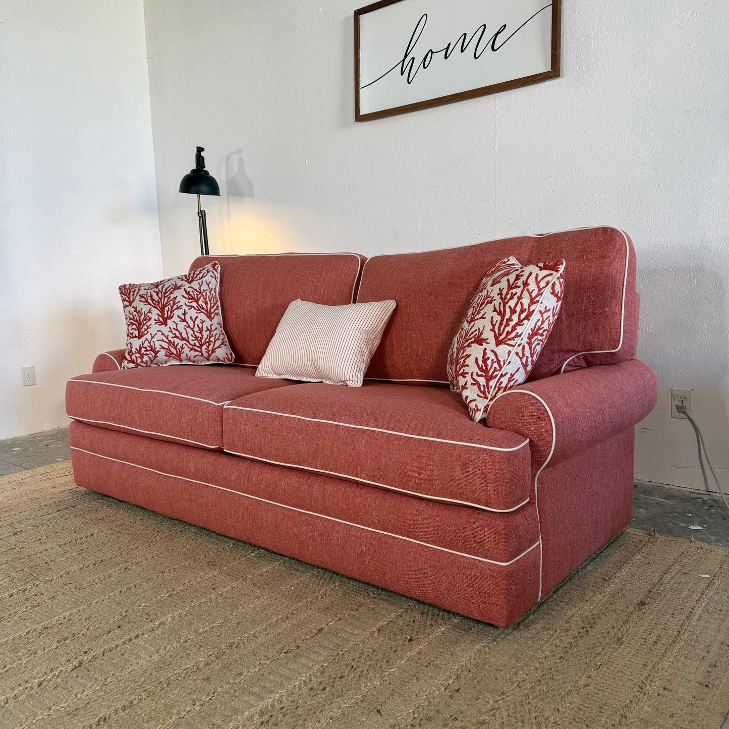NEW 90” Coral Coastal Sofa