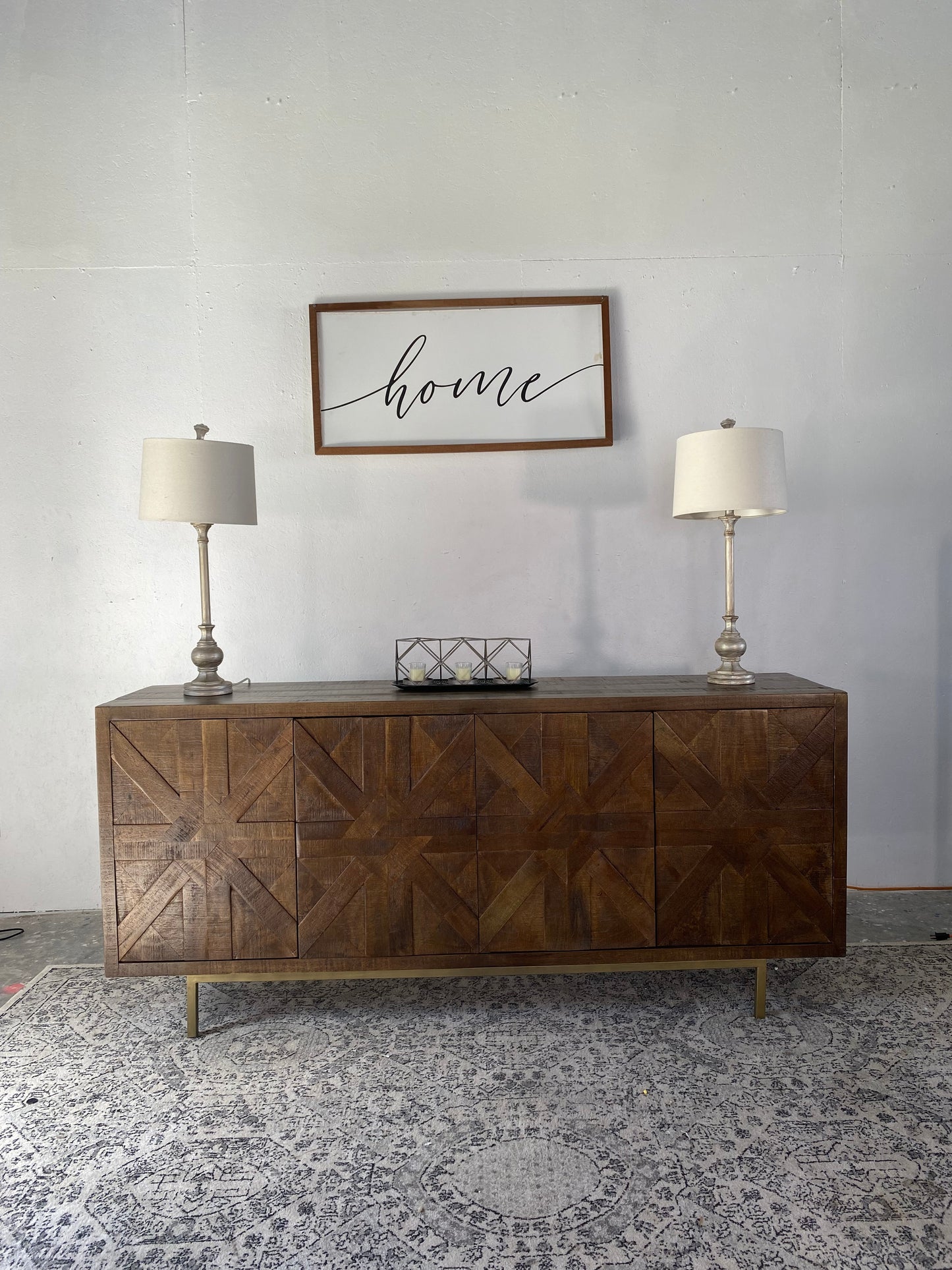 NEW Griglia Solid Wood Sideboard/TV Cabinet