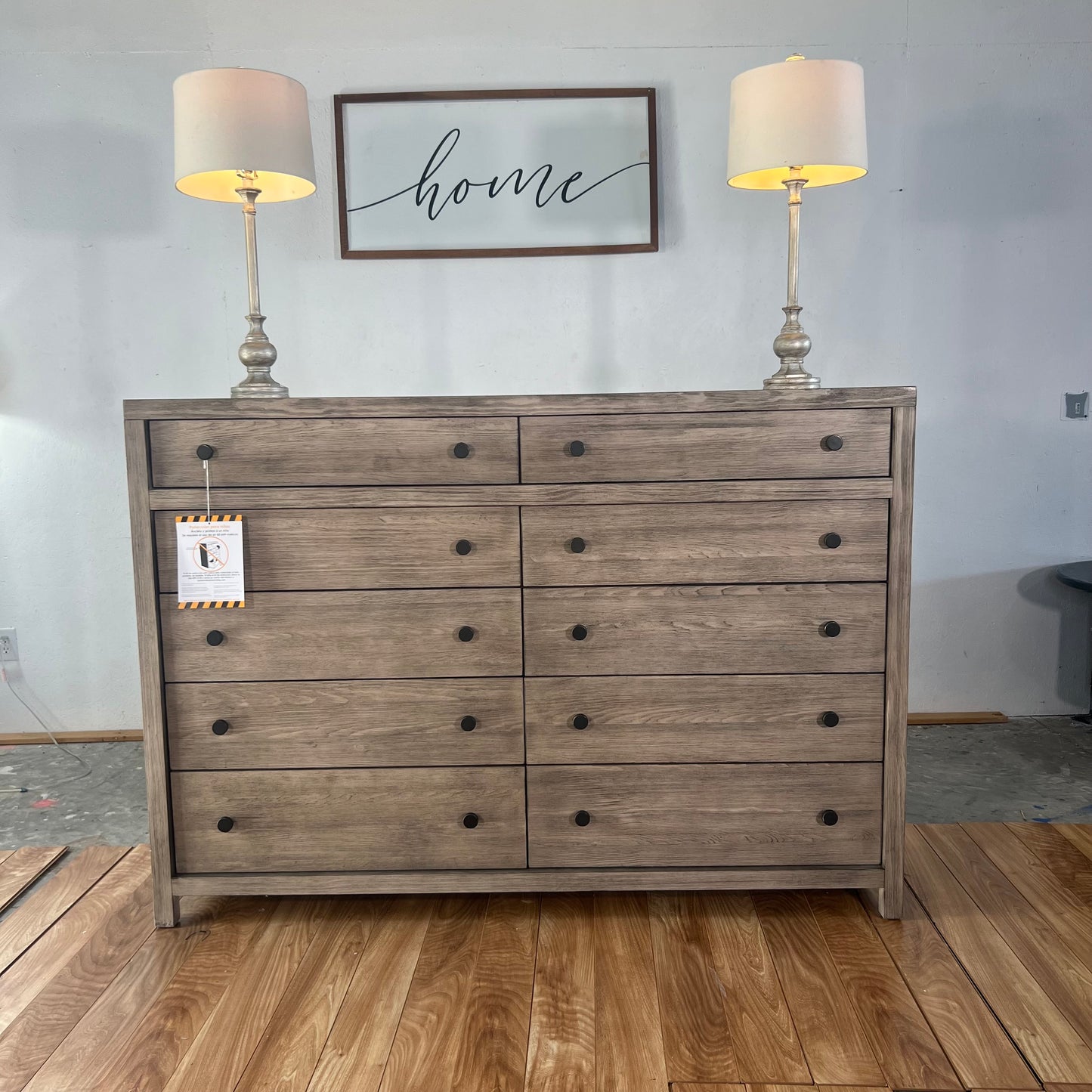 NEW Boulder 10-Drawer Solid Wood Dresser