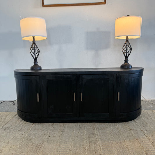 NEW Solid Wood Distressed Media Console