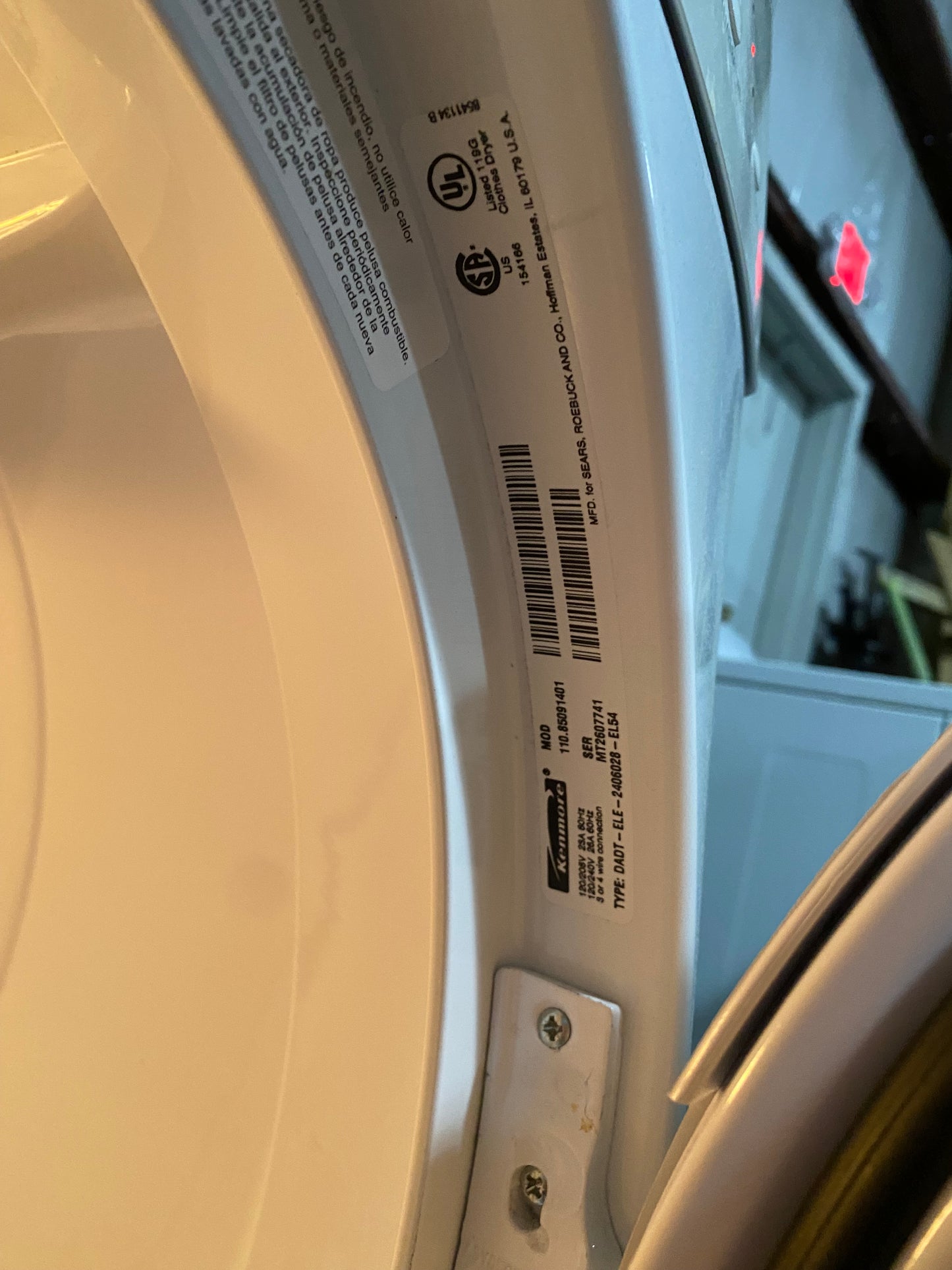 Kenmore Front Load Dryer
