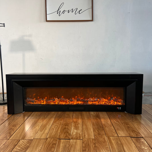 79” Fireplace built-in Tv Stand