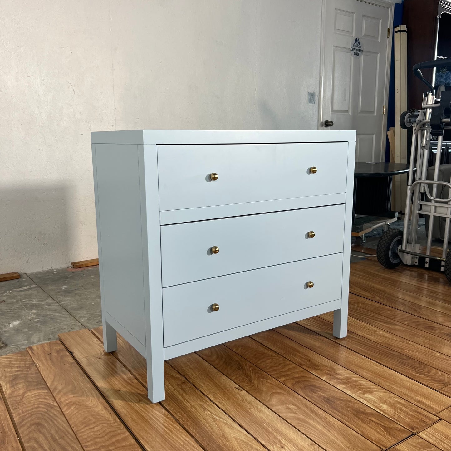 Light Blue Butler Specialty Nora 3-Drawer Chest