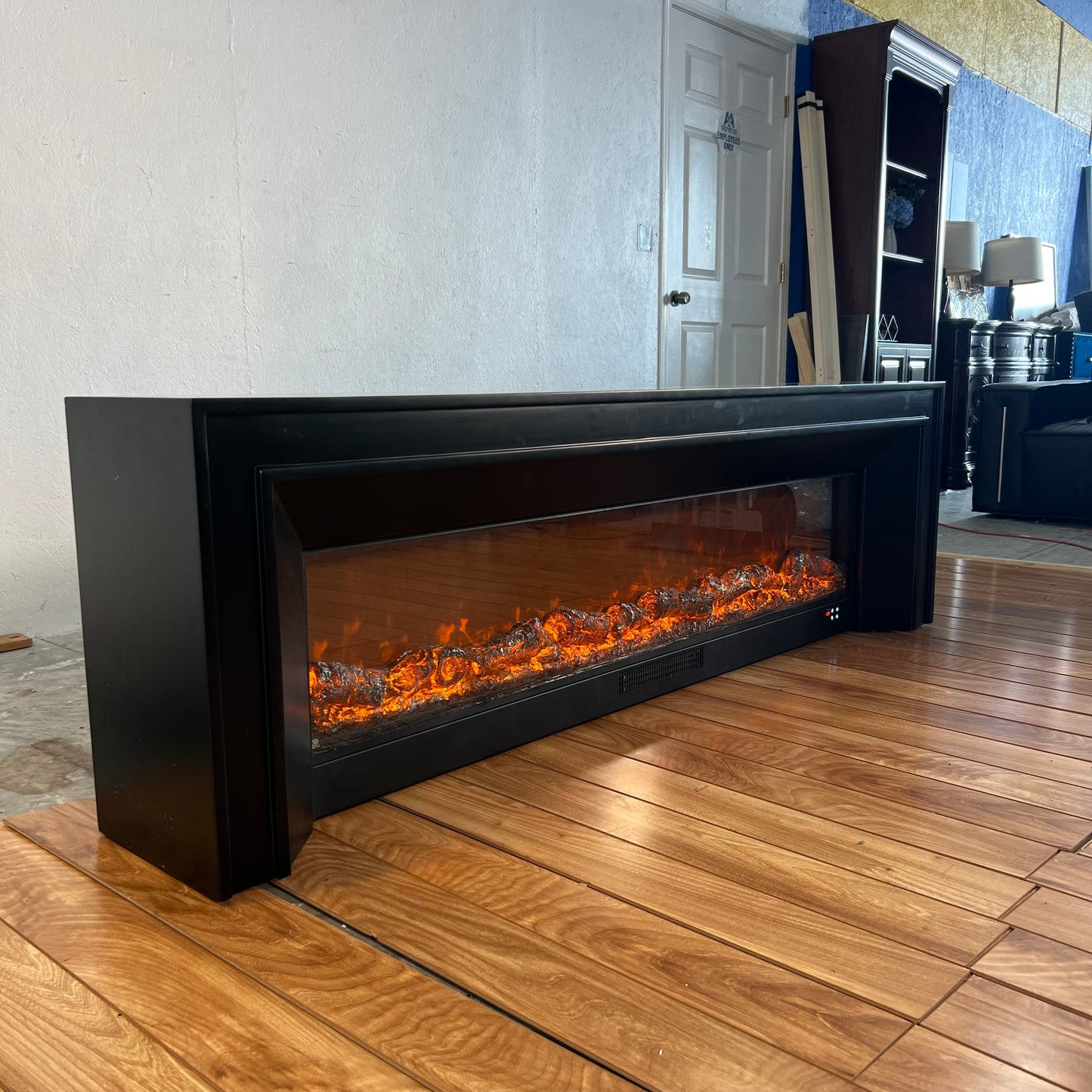 79” Fireplace built-in Tv Stand