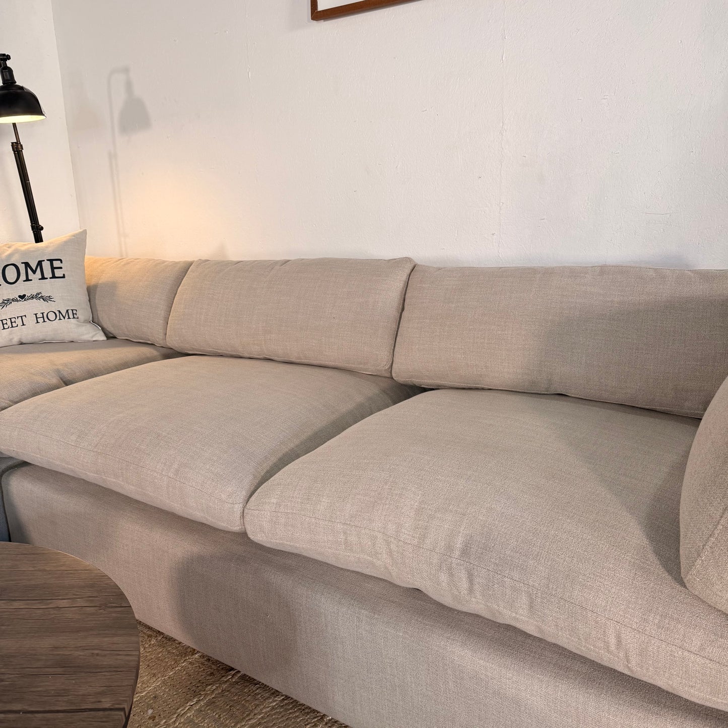 NEW AllModern 2-Piece Grey Sectional Sofa