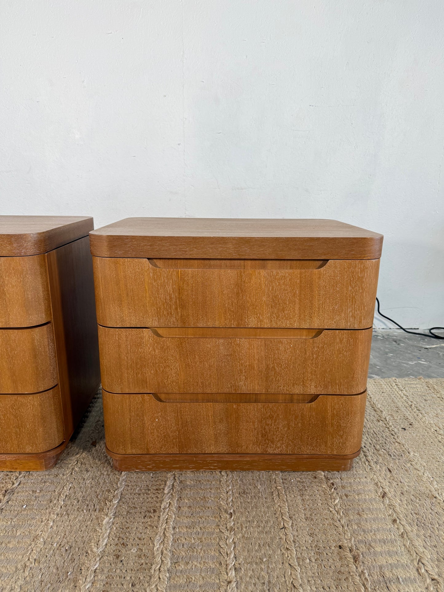 NEW Solid Wood “Sea Drift” Nightstand Set