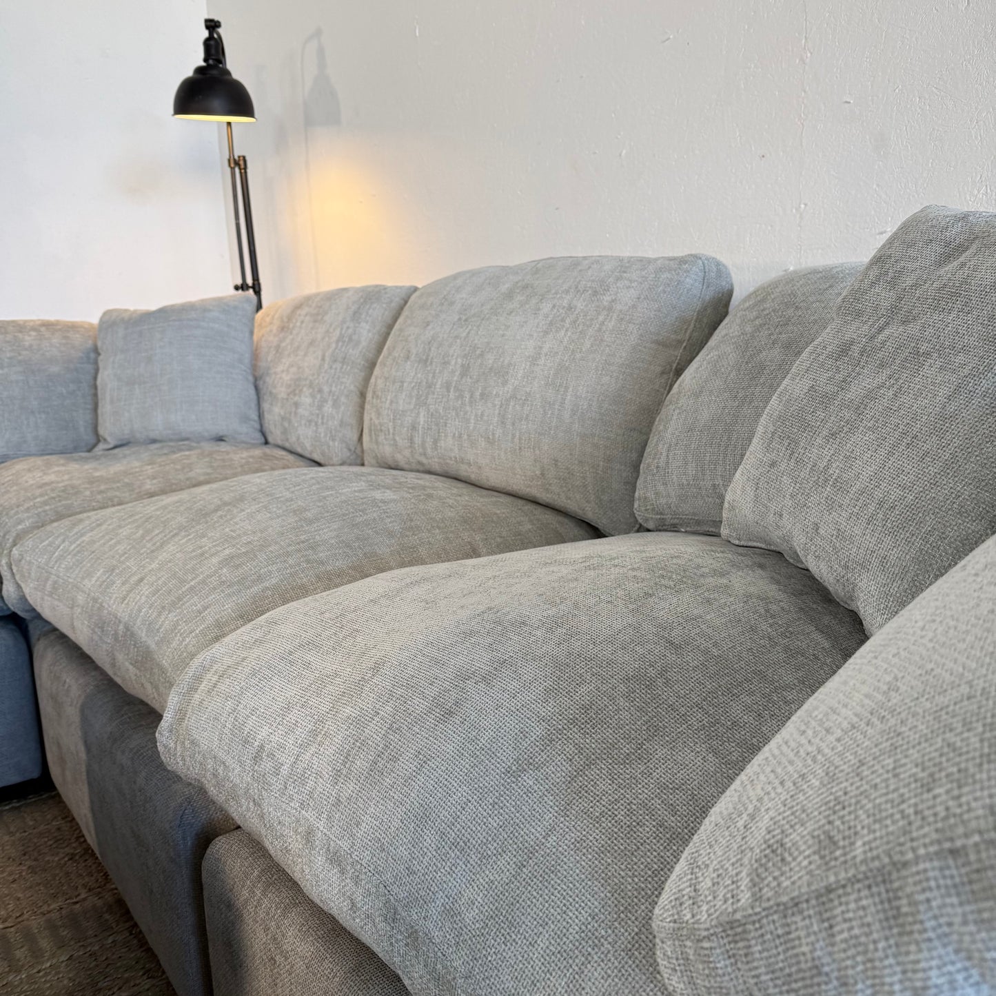 NEW 6-Piece Light Grey Modular Sectional Sofa