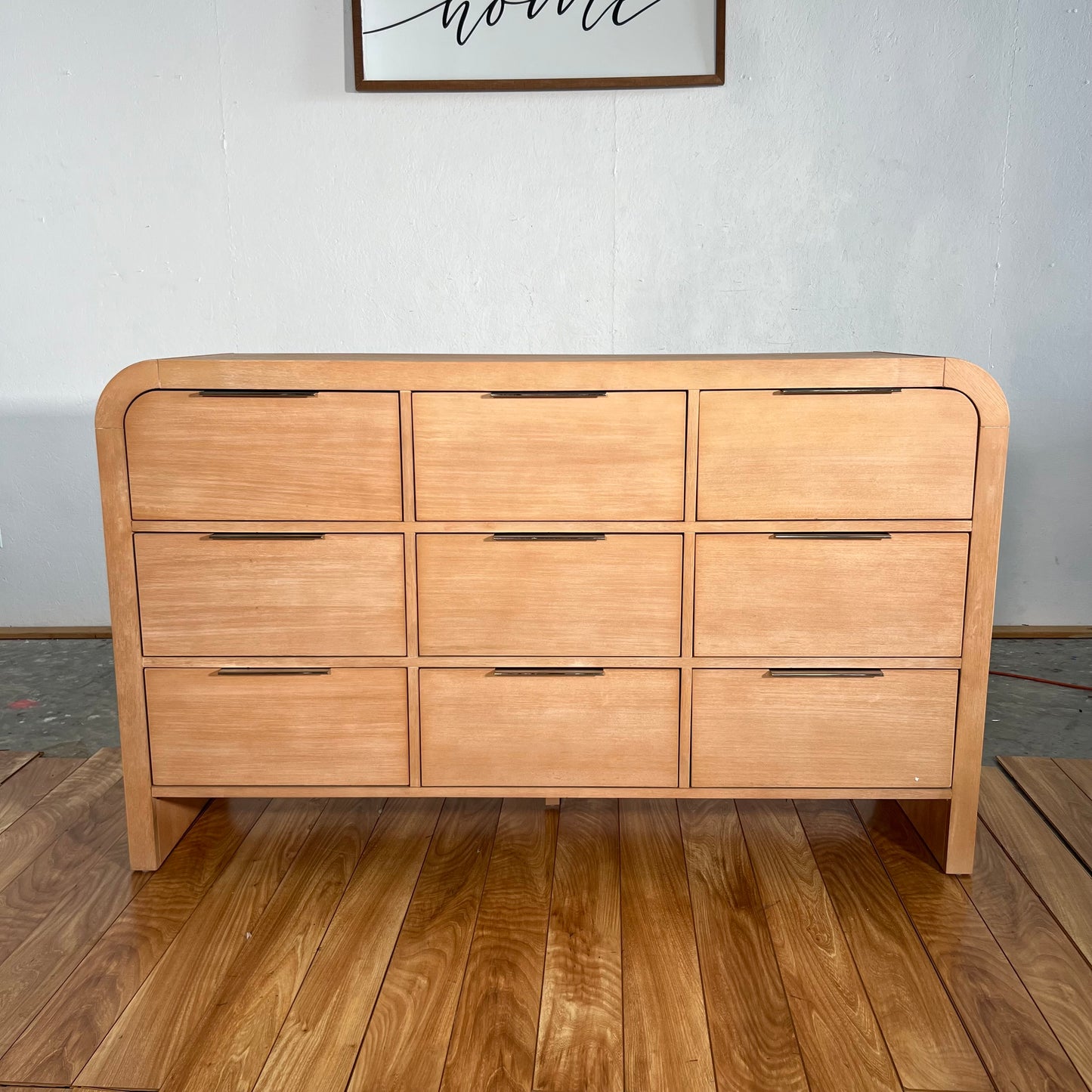 NEW Rounded Natural 9-Drawer Dresser