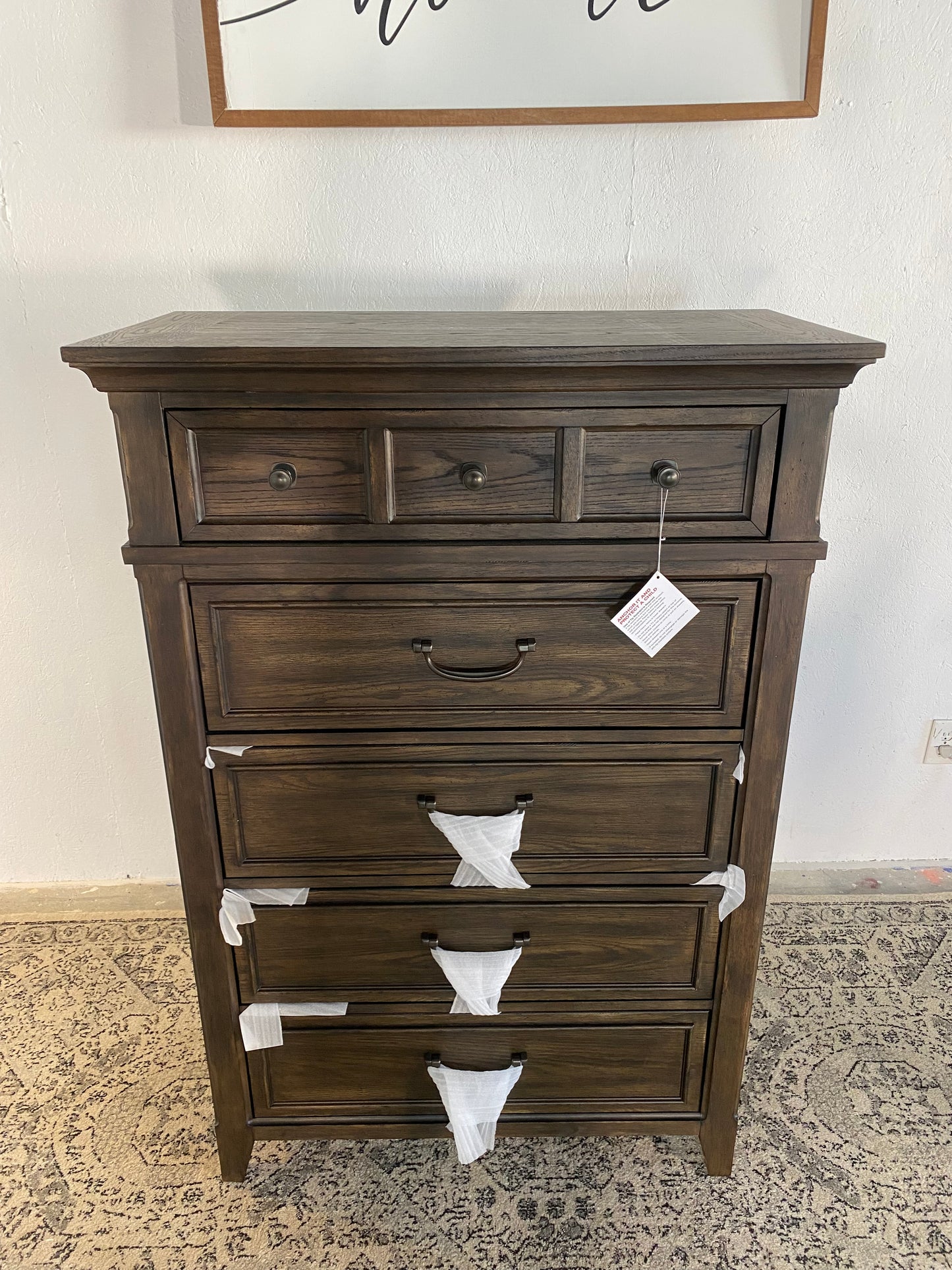 NEW Liberty Furniture Upright 5-Drawer Chest of Drawers