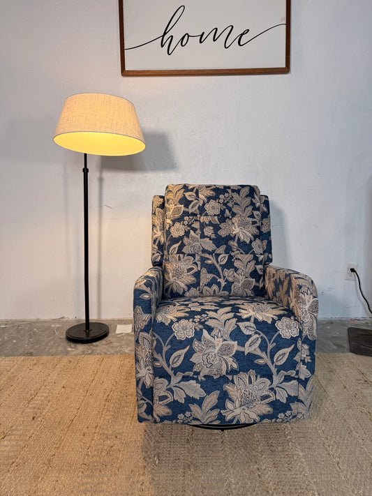 NEW Floral Pattern Upholstered Recliner Chair