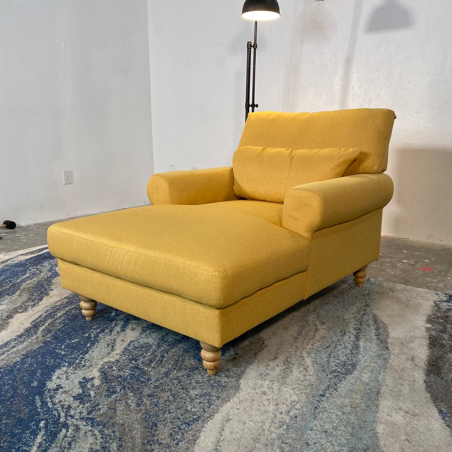 NEW Yellow Chaise Lounger