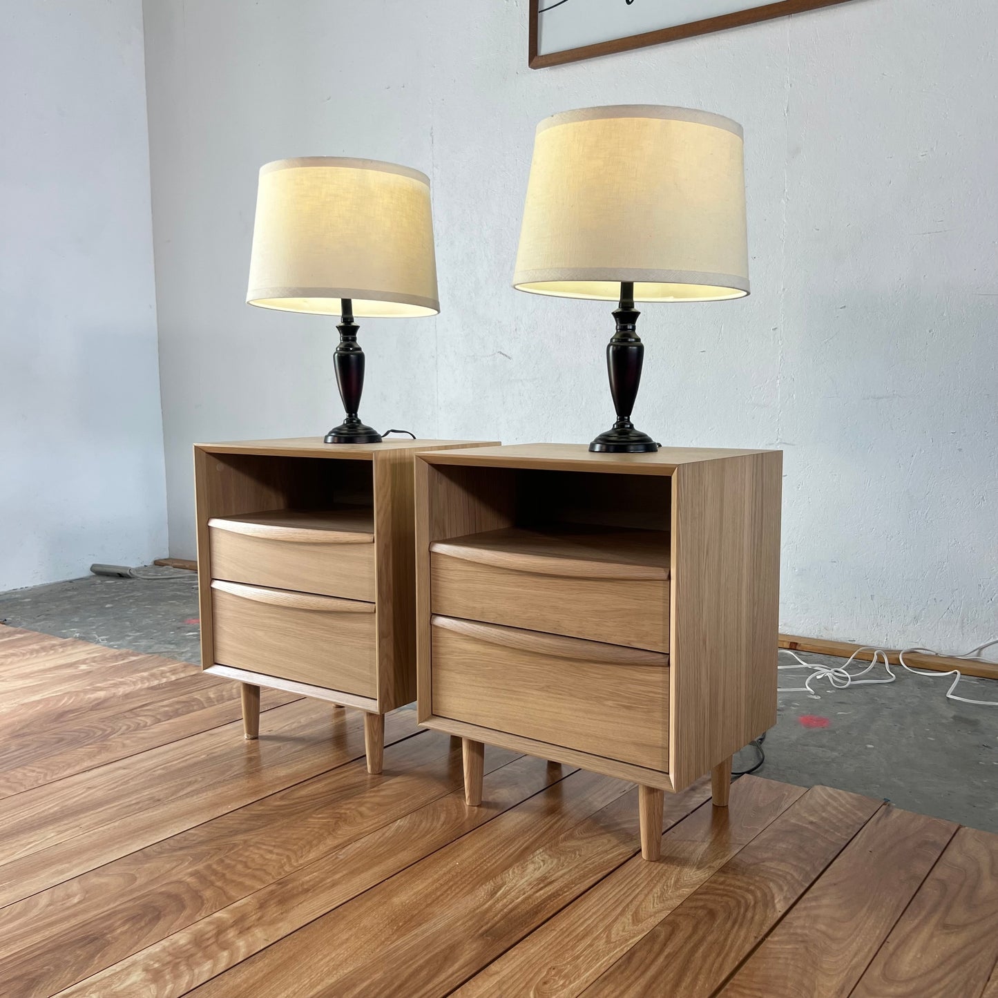 NEW Article Lenia 2-Drawer Nightstand Set