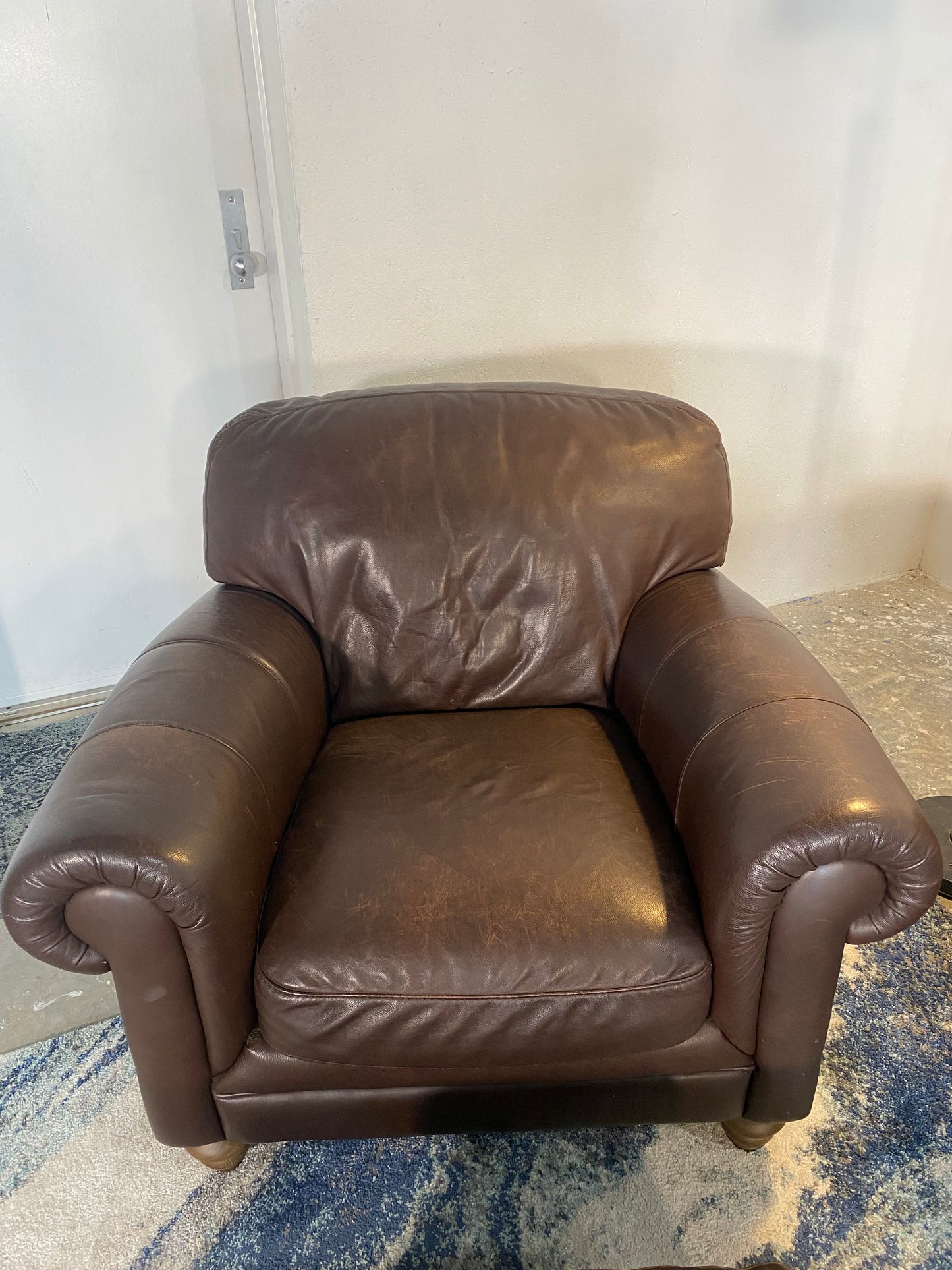 Natuzzi Classic Adriano Leather 3-Piece Living Room Set